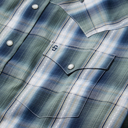 Lucky Diamond Plaid Western Shirt | Stetson Green