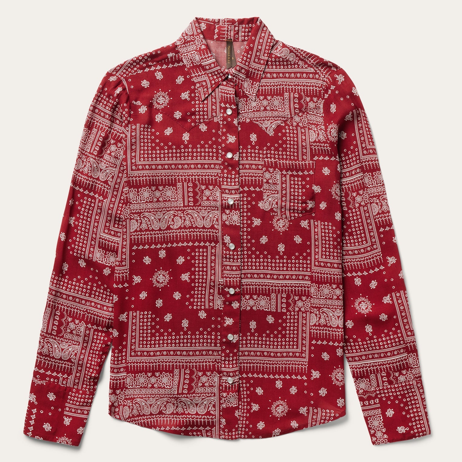 Red Bandana Patchwork Shirt | Stetson Red