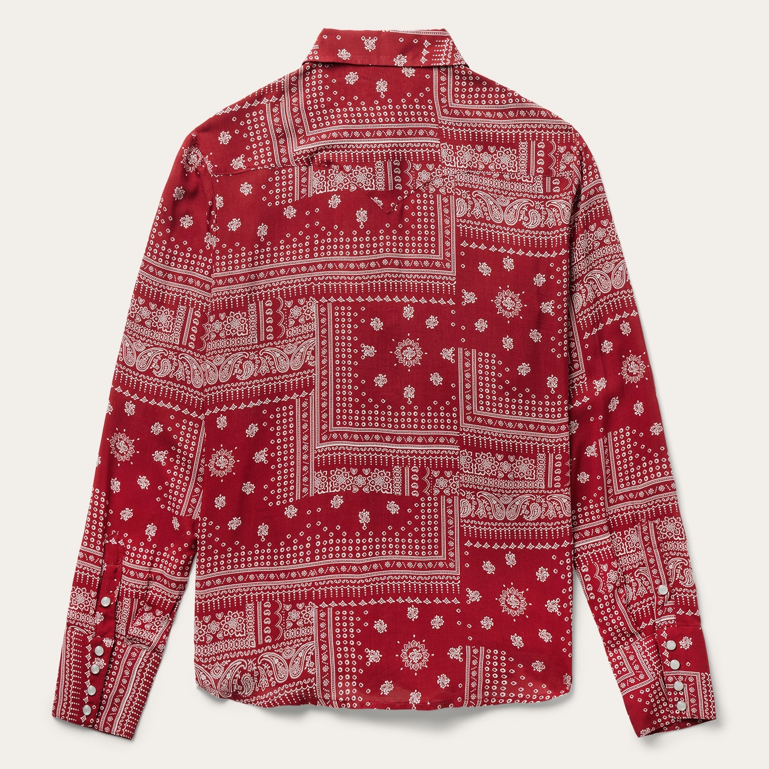 Red Bandana Patchwork Shirt | Stetson Red