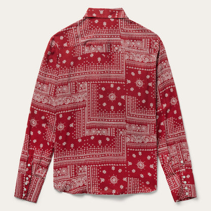 Red Bandana Patchwork Shirt | Stetson Red