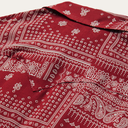 Red Bandana Patchwork Shirt | Stetson Red
