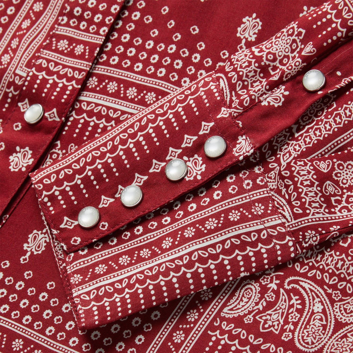 Red Bandana Patchwork Shirt | Stetson Red