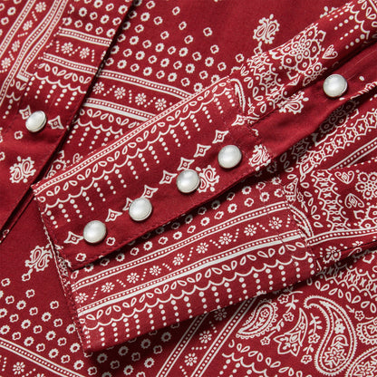 Red Bandana Patchwork Shirt | Stetson Red