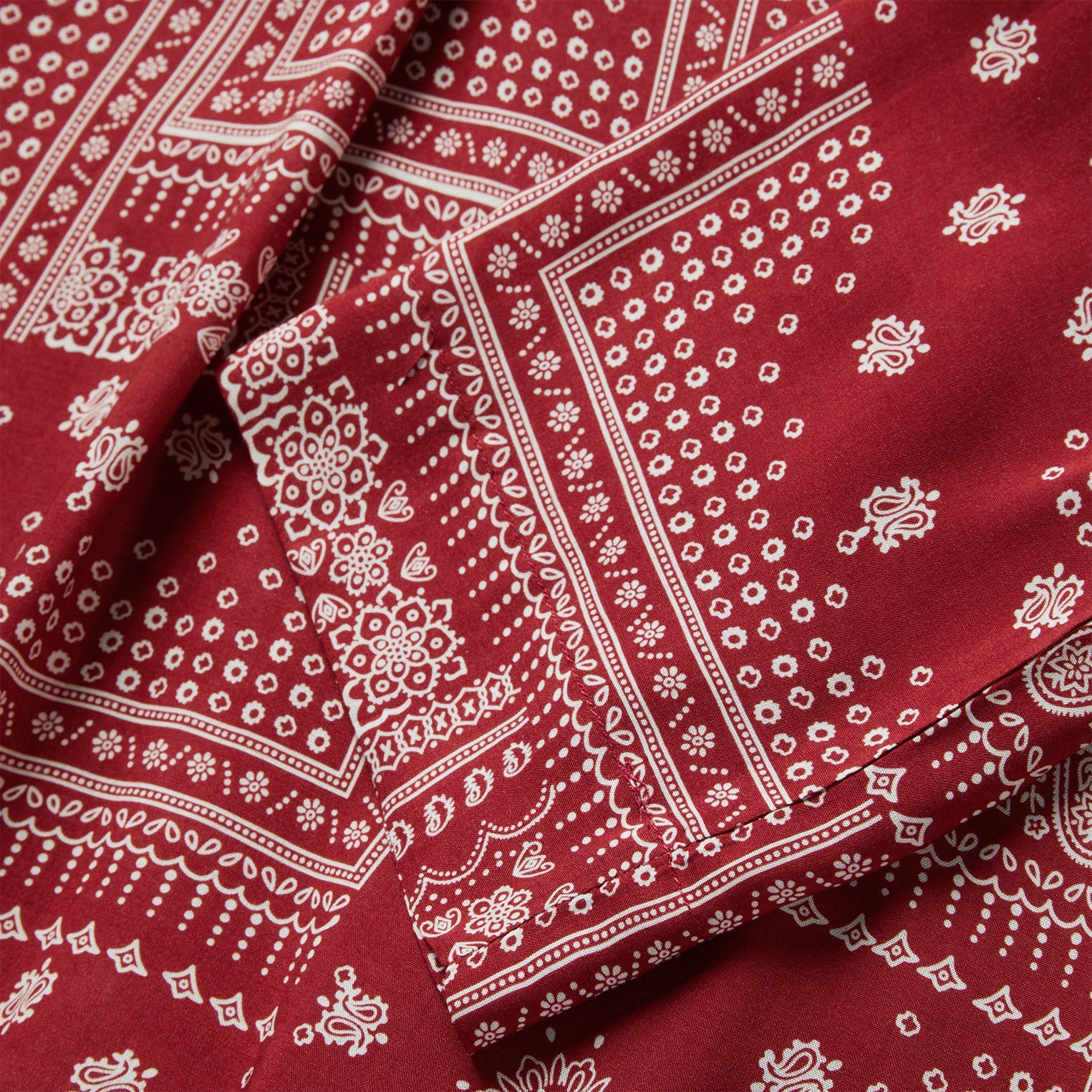 Red Bandana Patchwork Blouse | Stetson Red