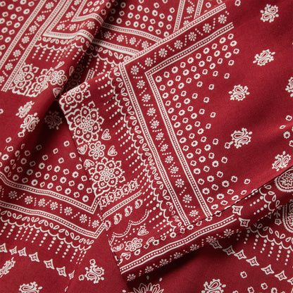 Red Bandana Patchwork Blouse | Stetson Red