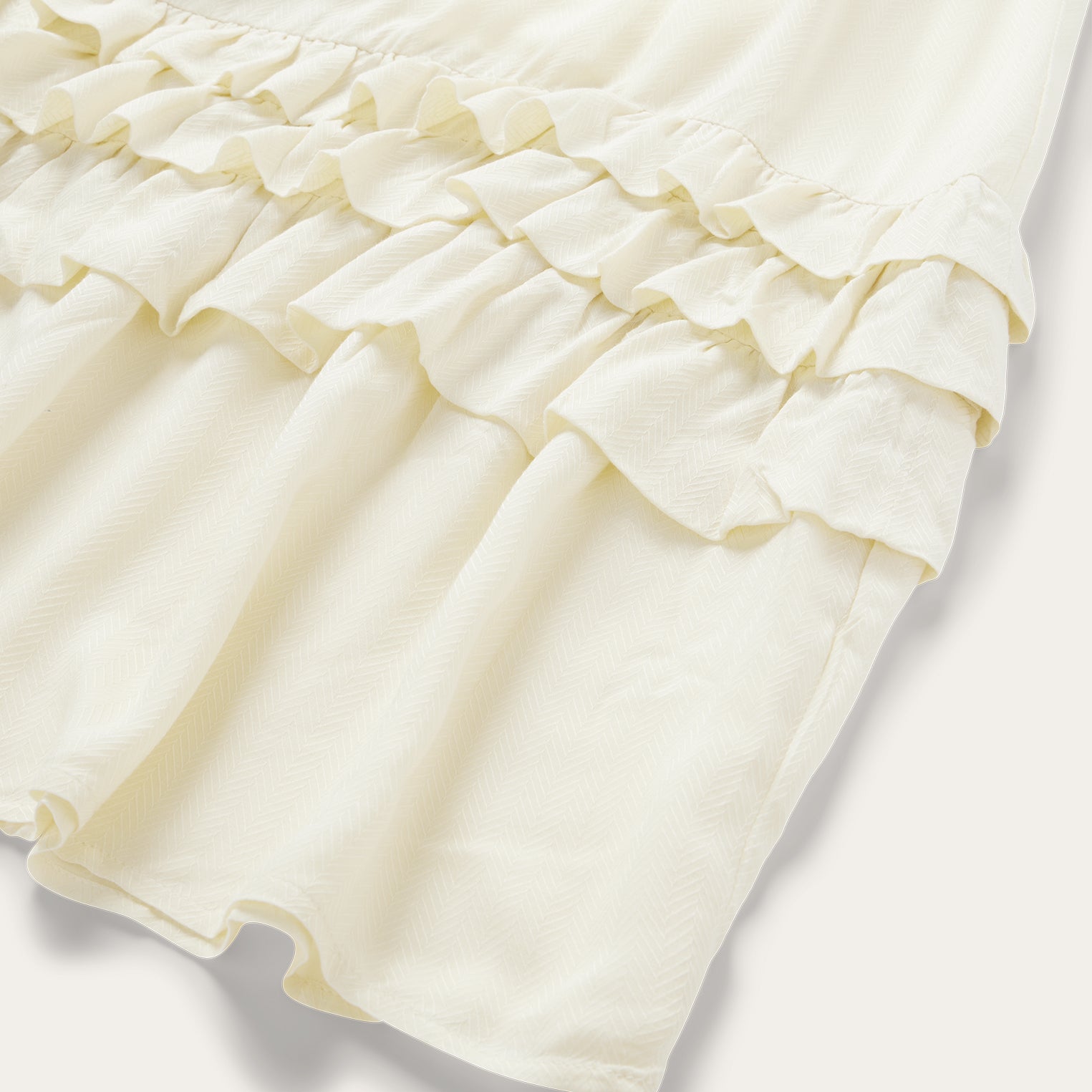 Cream Herringbone Dress | Stetson White