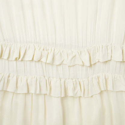 Cream Herringbone Dress | Stetson White