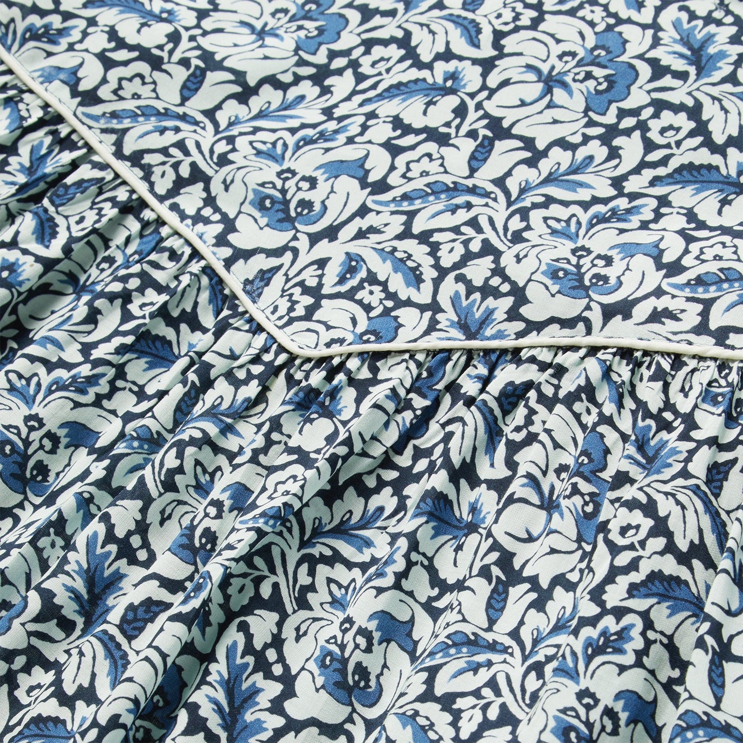 Indigo Tapestry Print Blouse | Stetson Blue