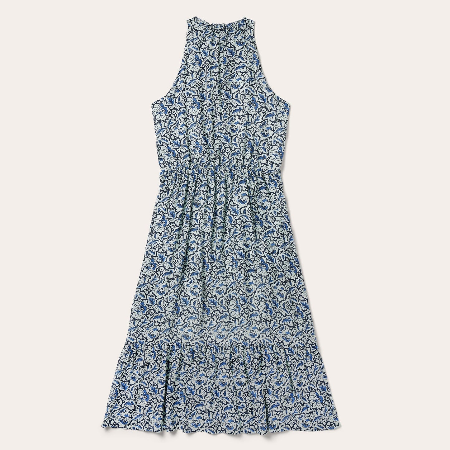 Indigo Tapestry Print Prairie Dress | Stetson Blue
