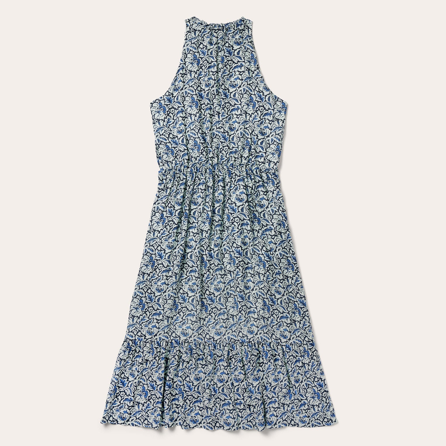 Indigo Tapestry Print Prairie Dress | Stetson Blue