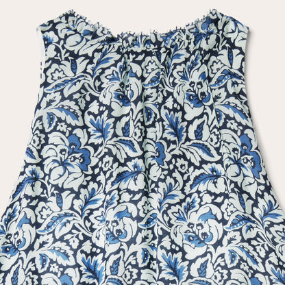 Indigo Tapestry Print Prairie Dress | Stetson Blue