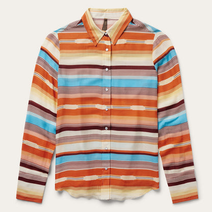 Sunset Serape Print Western Shirt | Stetson Multi