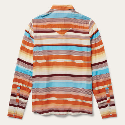 Sunset Serape Print Western Shirt | Stetson Multi