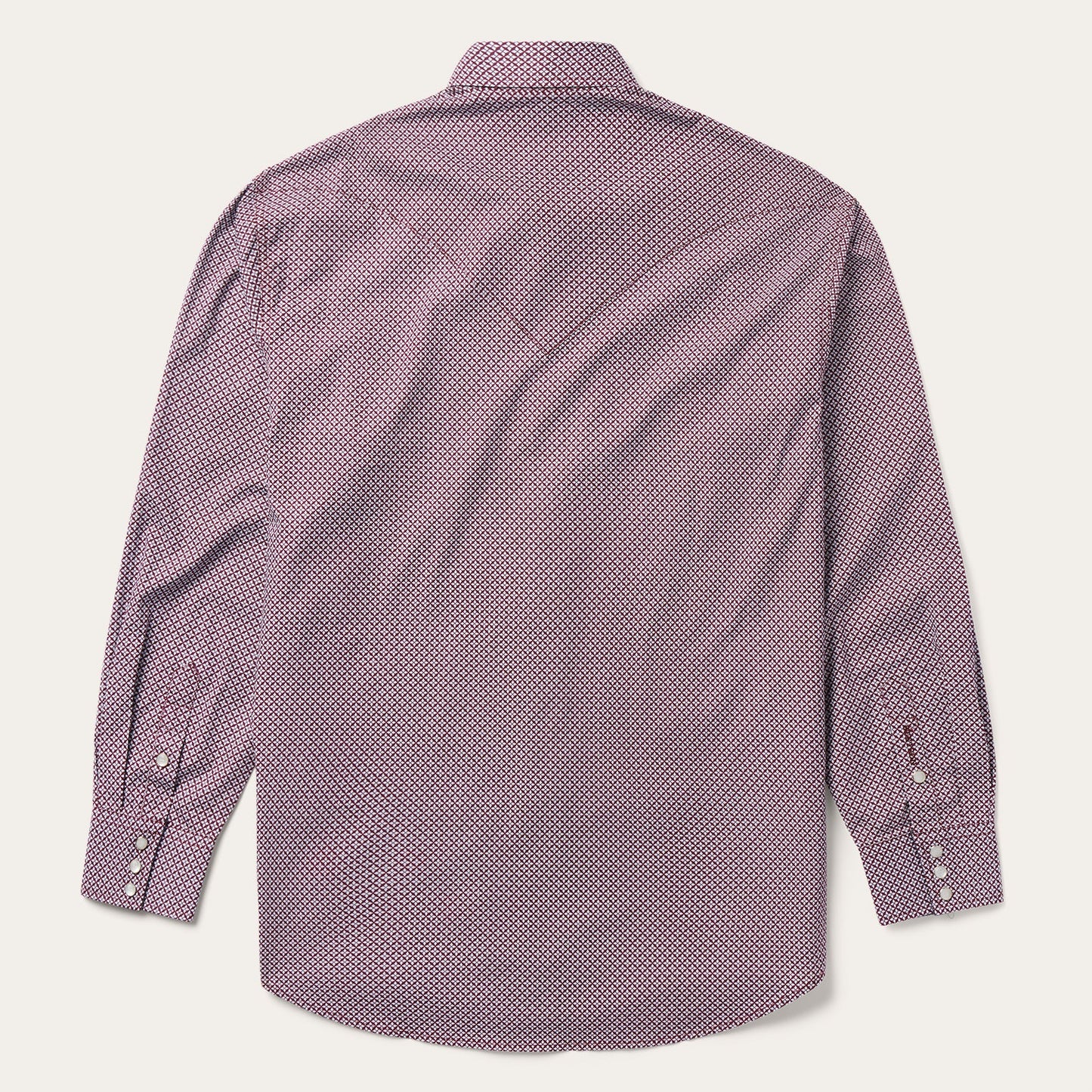 Four Point Geo Print Western Shirt | Stetson Blue