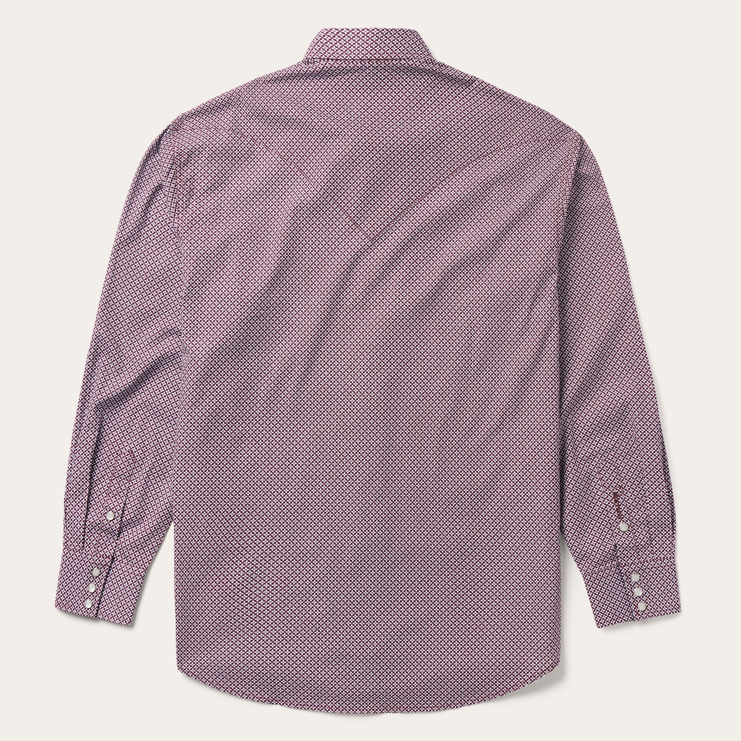 Four Point Geo Print Western Shirt | Stetson Blue