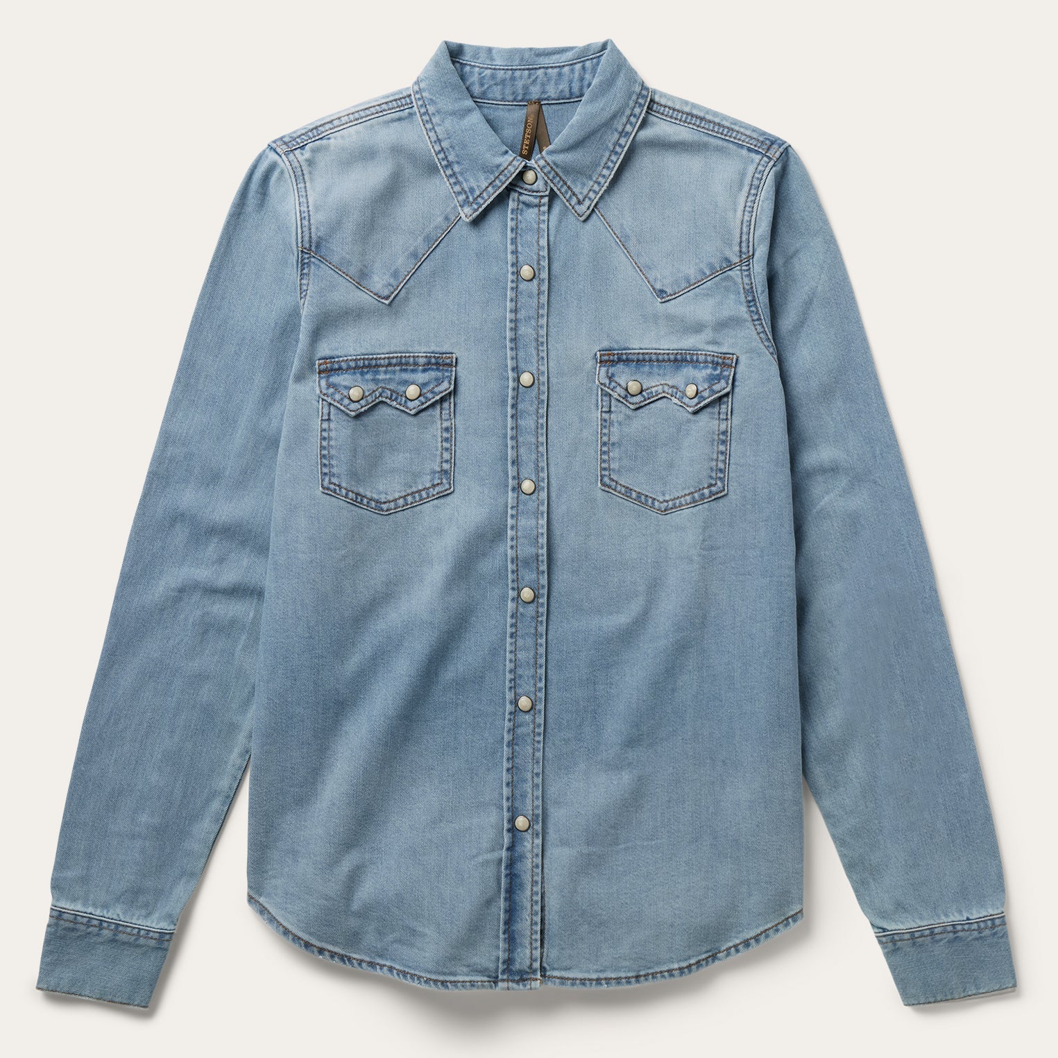 Loose Fit Denim Shirt | Stetson Blue