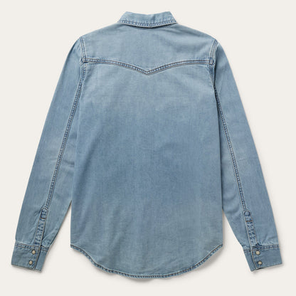 Loose Fit Denim Shirt | Stetson Blue