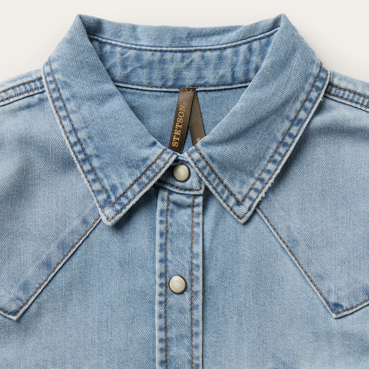 Loose Fit Denim Shirt | Stetson Blue
