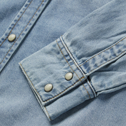 Loose Fit Denim Shirt | Stetson Blue