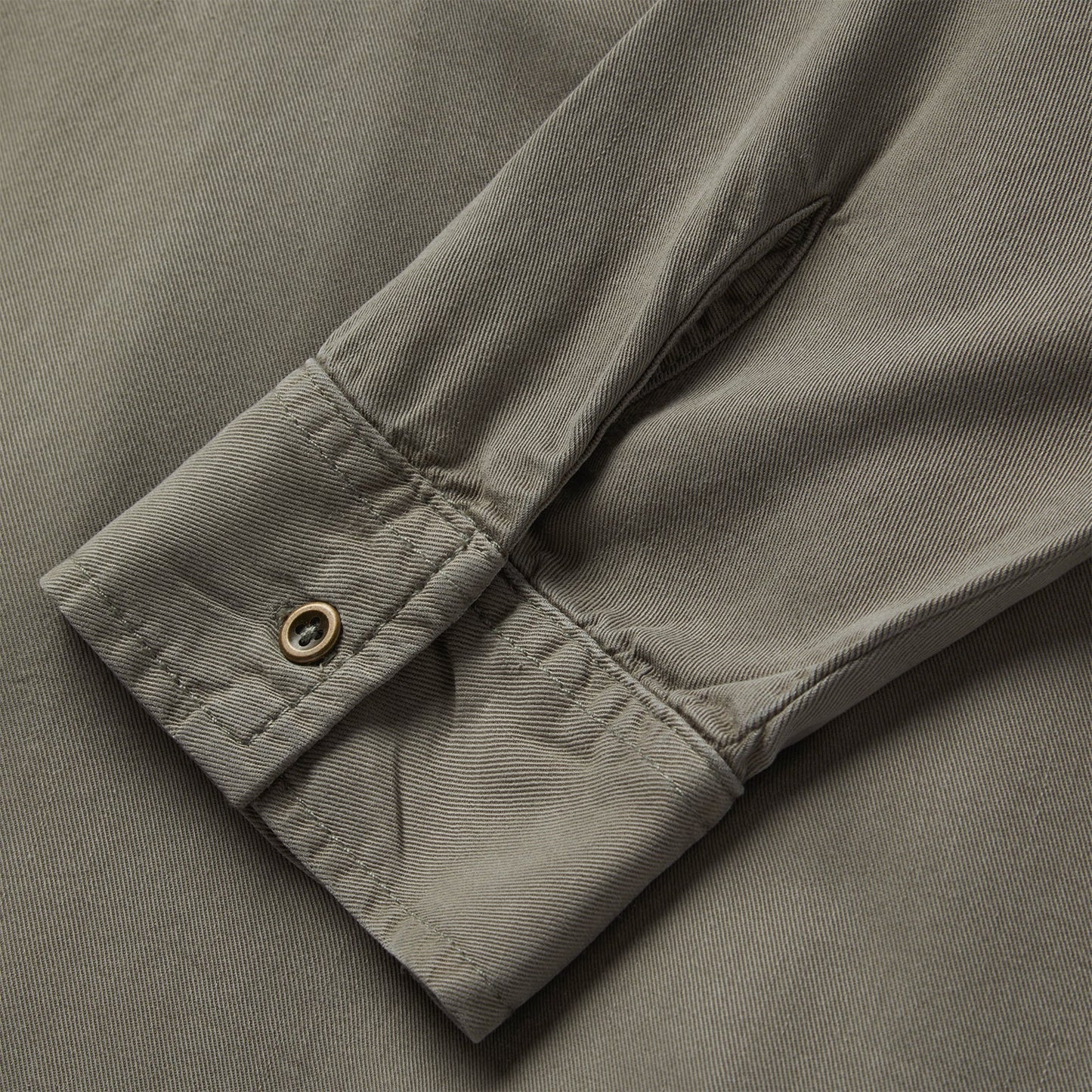 Olive Twill Peasant Blouse | Stetson Green
