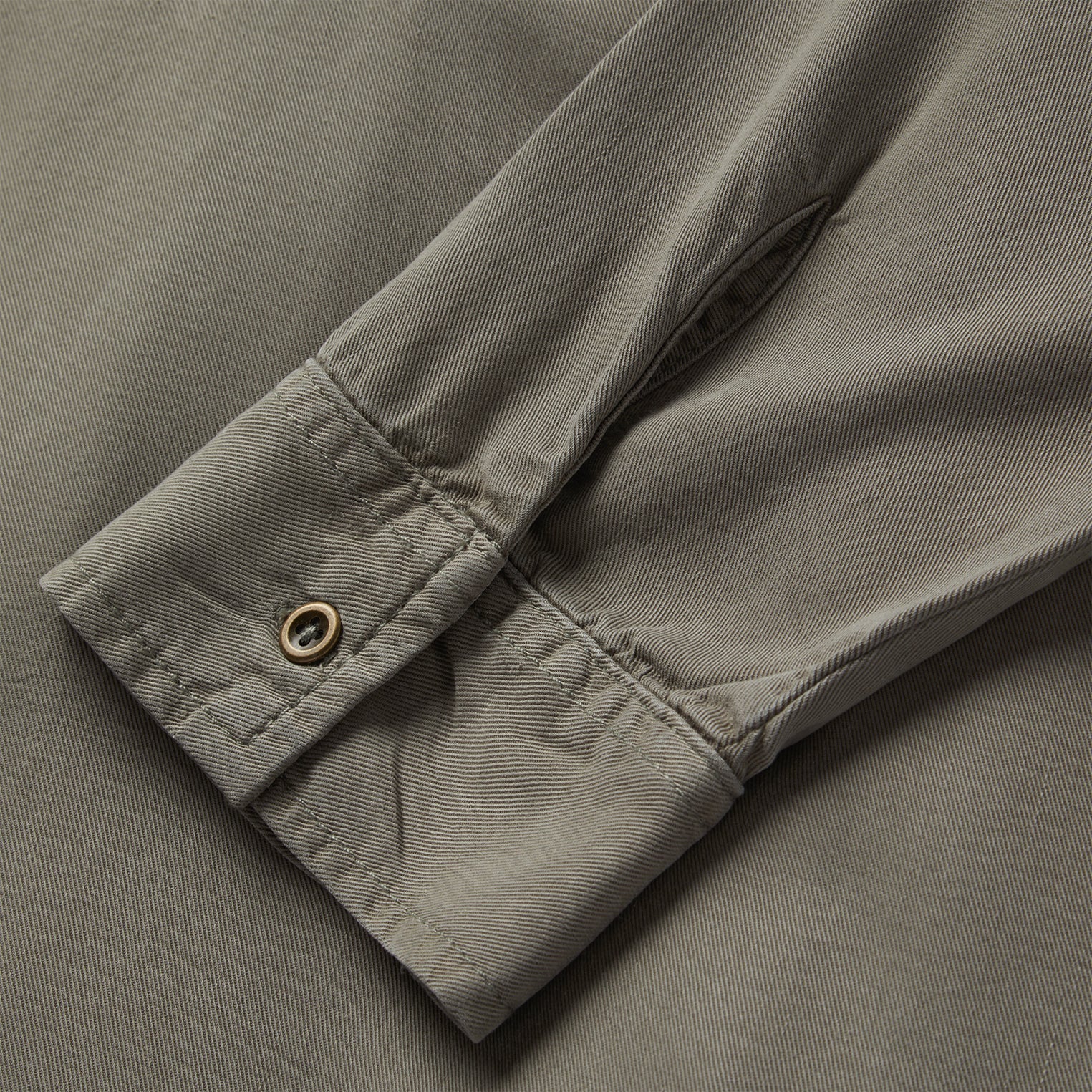 Olive Twill Peasant Blouse | Stetson Green