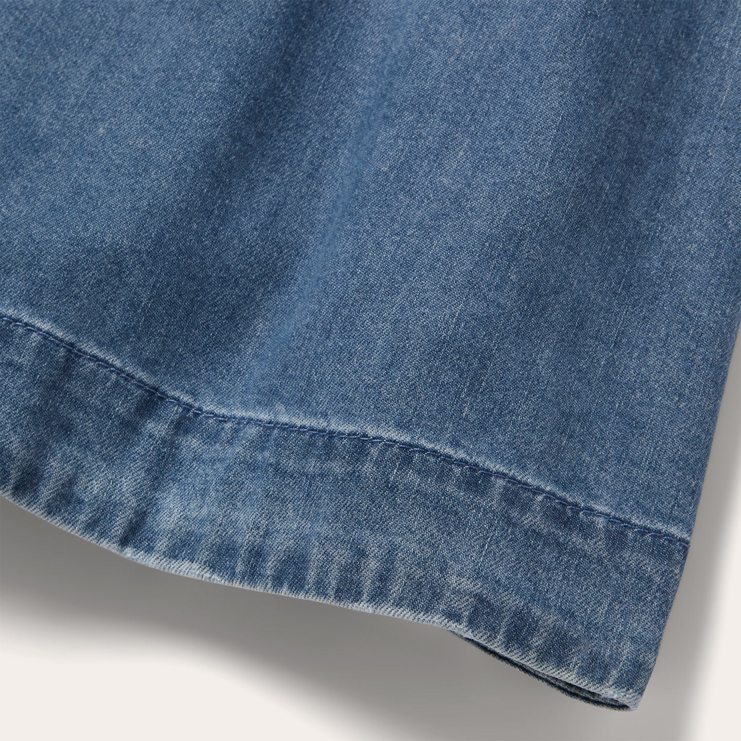 Denim Button Front Shirt Dress | Stetson Blue