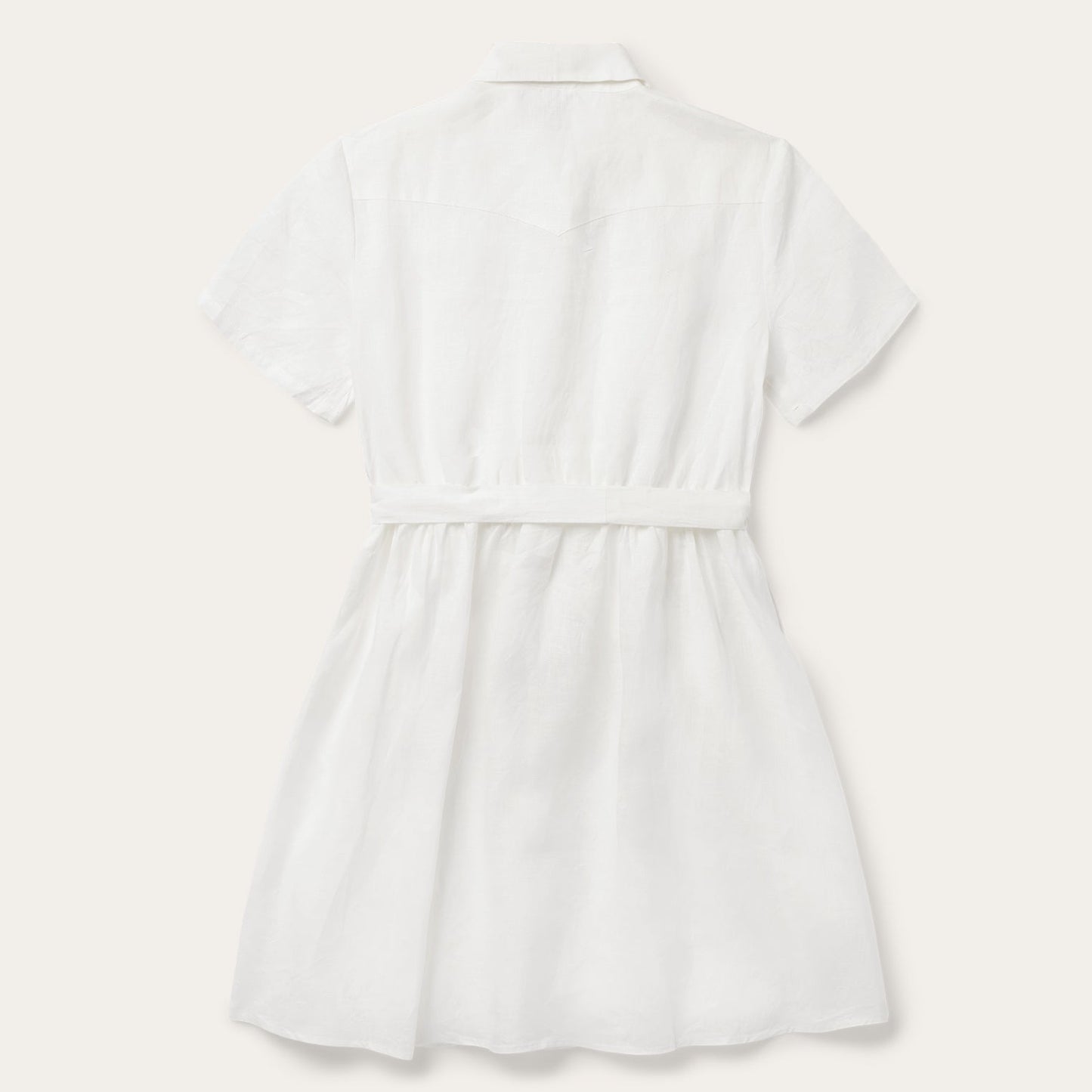 White Linen Shirt Dress | Stetson White