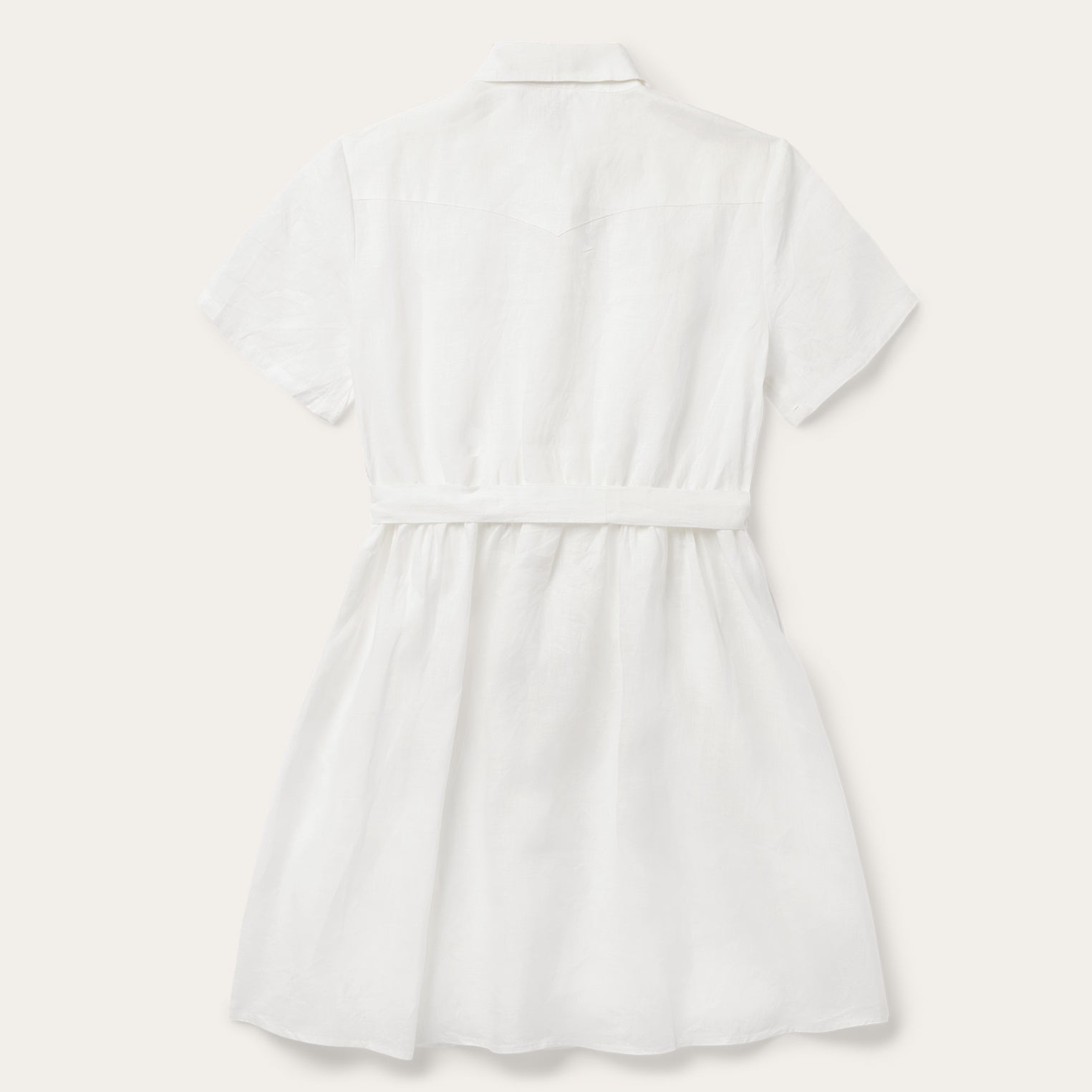 White Linen Shirt Dress | Stetson White