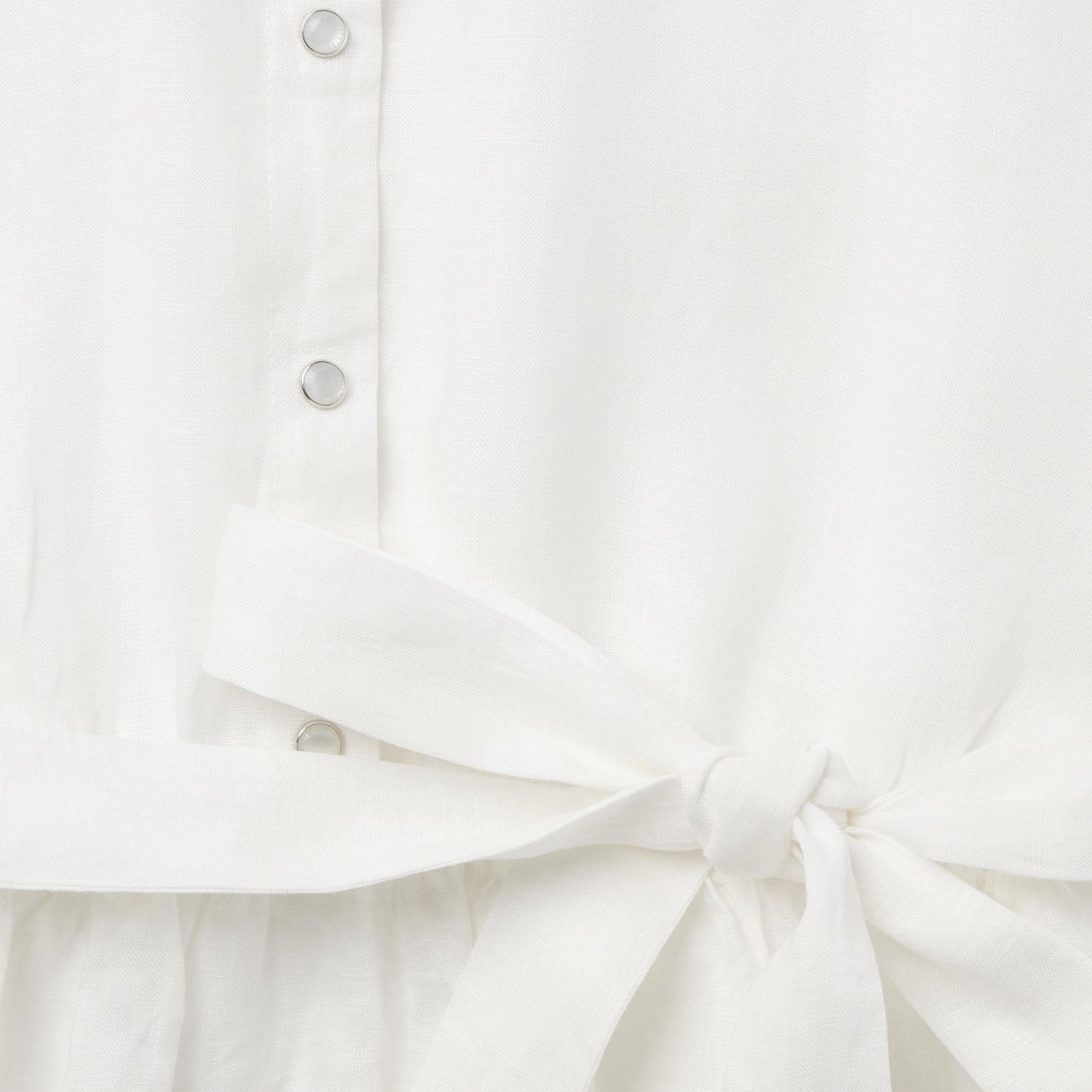 White Linen Shirt Dress | Stetson White