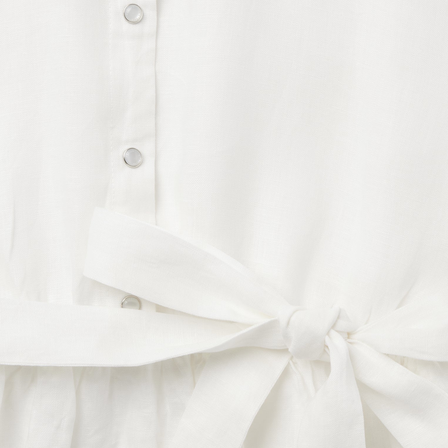 White Linen Shirt Dress | Stetson White