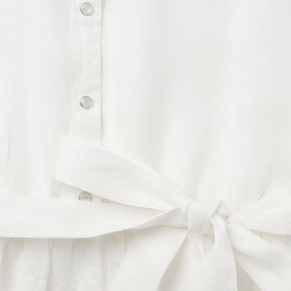 White Linen Shirt Dress | Stetson White