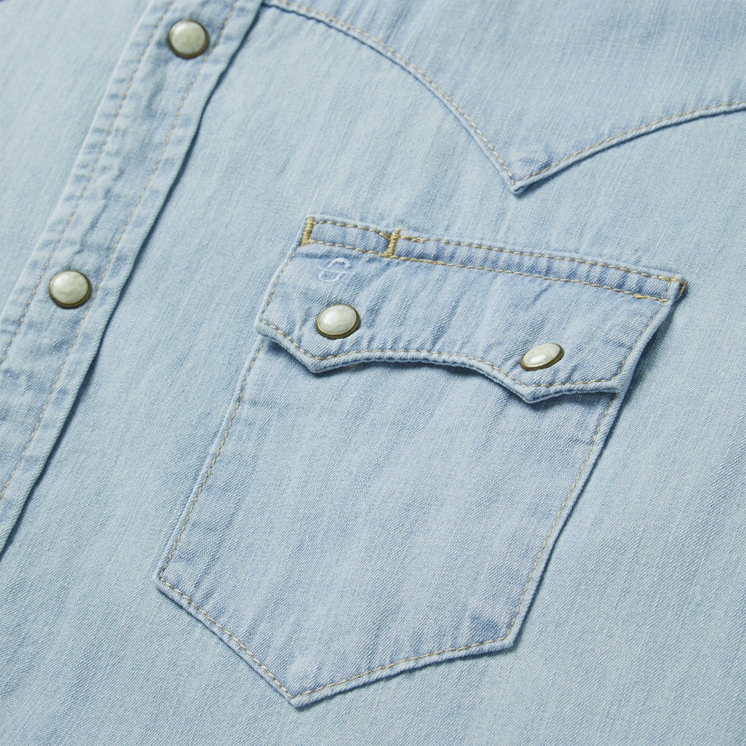 Light Blue Denim Western Shirt | Stetson Blue