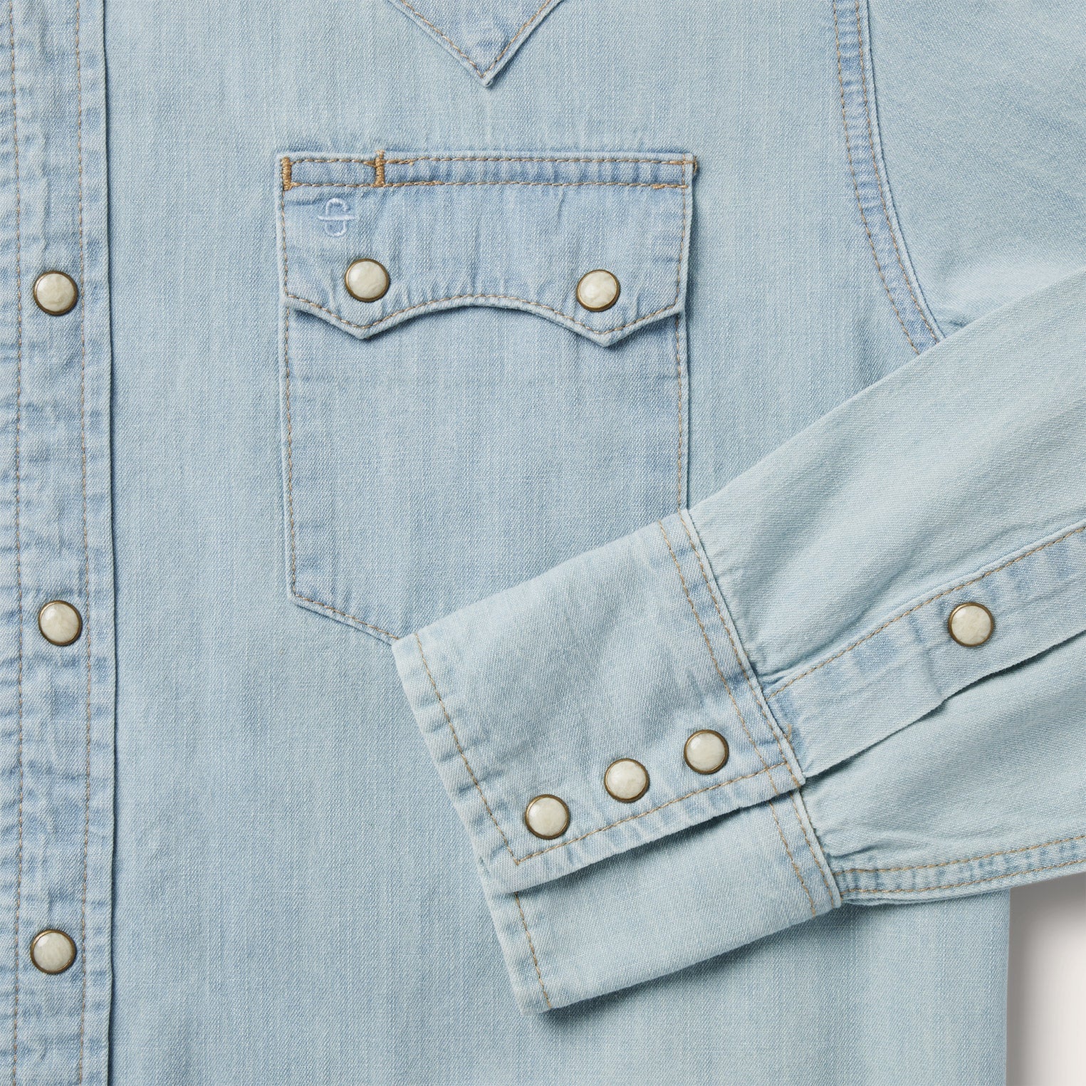 Light Blue Denim Western Shirt | Stetson Blue