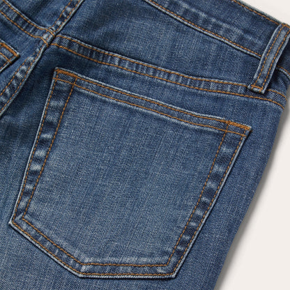 915 High Rise Straight Fit Crop Jeans | Stetson Blue