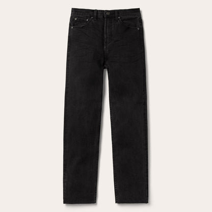 915 High Rise Straight Fit Crop Jeans | Stetson Black
