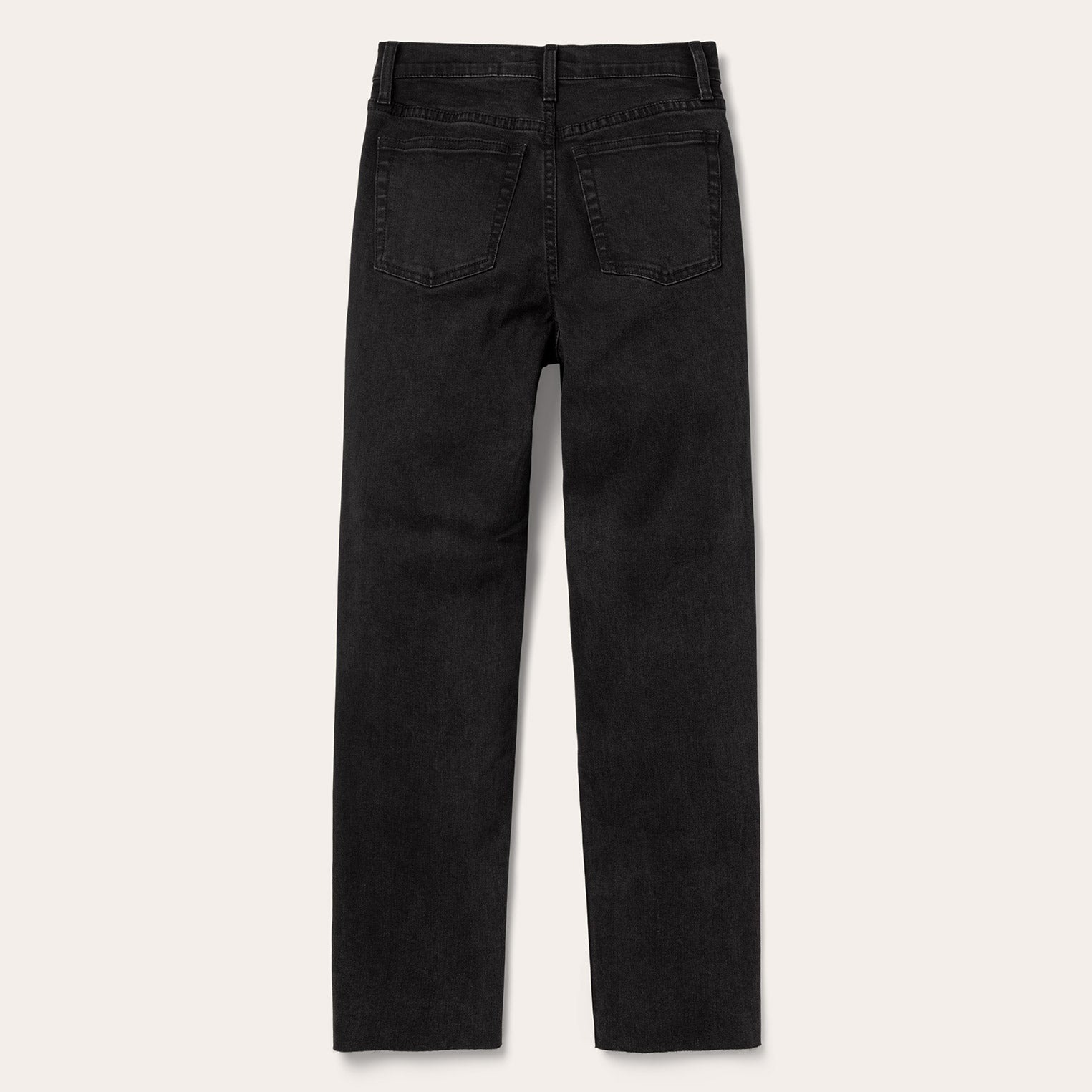 915 High Rise Straight Fit Crop Jeans | Stetson Black