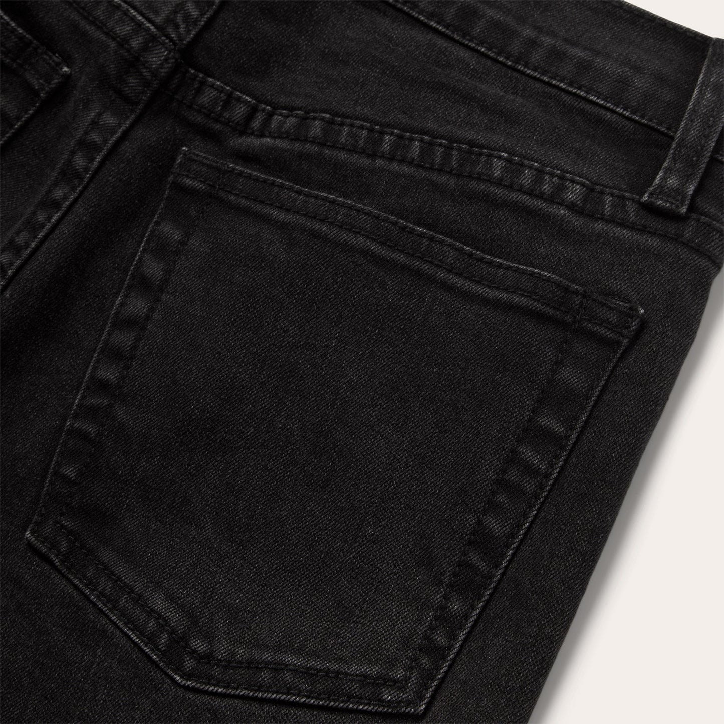 915 High Rise Straight Fit Crop Jeans | Stetson Black