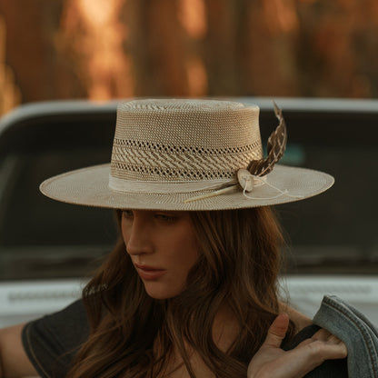 Batterson Straw Hat | Stetson Ivory/Tan