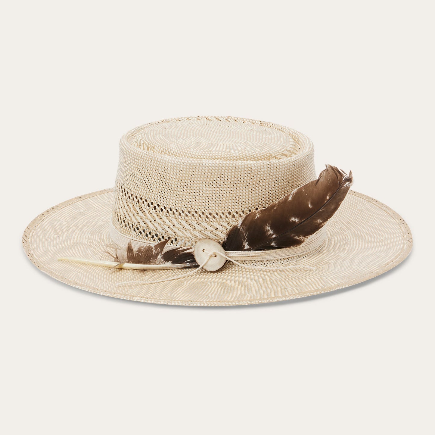 Batterson Straw Hat | Stetson Ivory/Tan