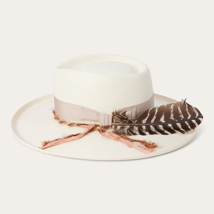 Kings Row Shantung Straw Fedora | Stetson Natural