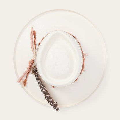 Kings Row Shantung Straw Fedora | Stetson Natural