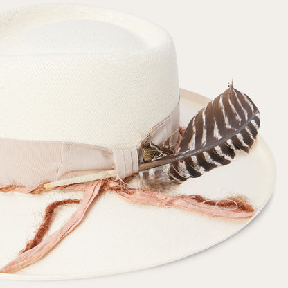 Kings Row Shantung Straw Fedora | Stetson Natural