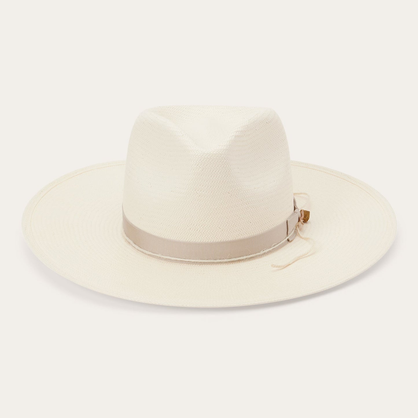JW Marshall Straw Flat Brim Hat | Stetson Natural