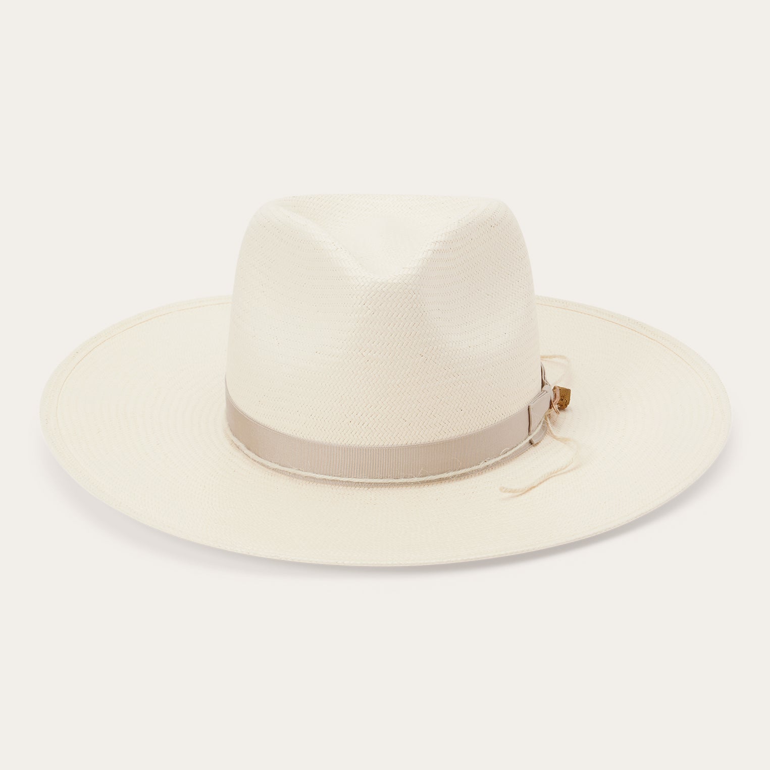 JW Marshall Straw Flat Brim Hat | Stetson Natural