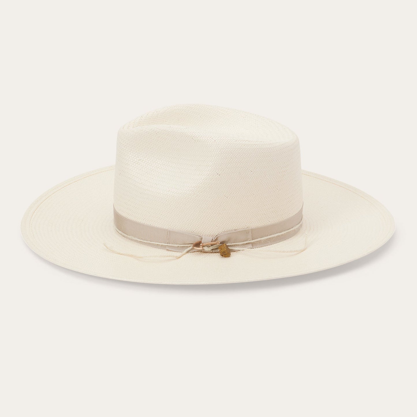 JW Marshall Straw Flat Brim Hat | Stetson Natural