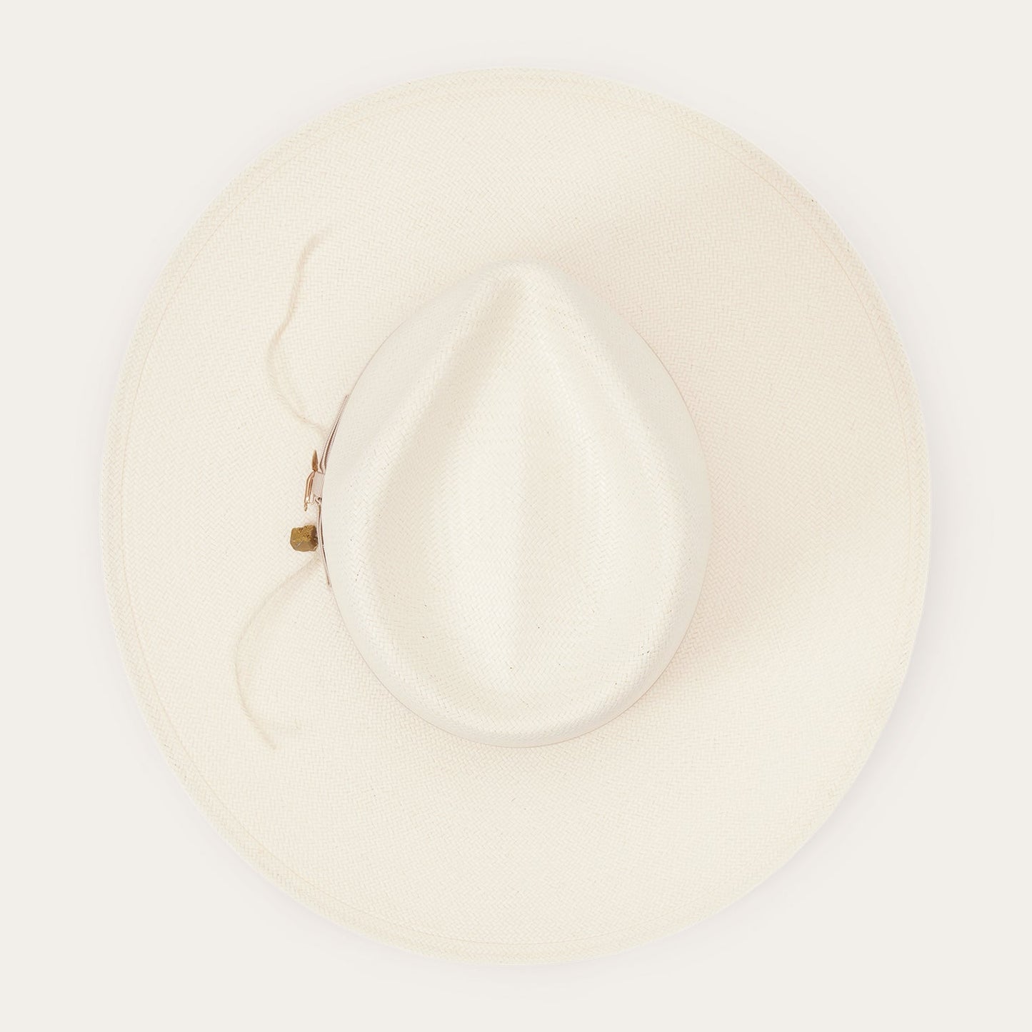 JW Marshall Straw Flat Brim Hat | Stetson Natural