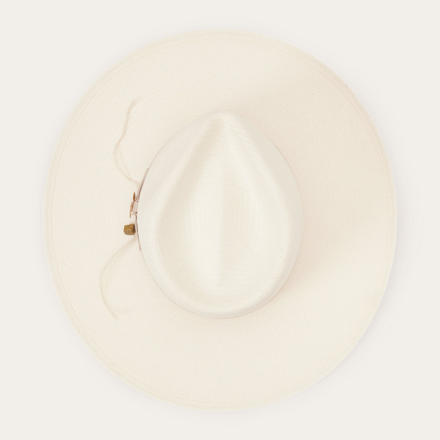 JW Marshall Straw Flat Brim Hat | Stetson Natural