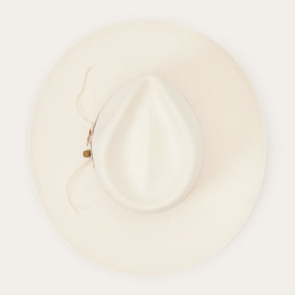 JW Marshall Straw Flat Brim Hat | Stetson Natural