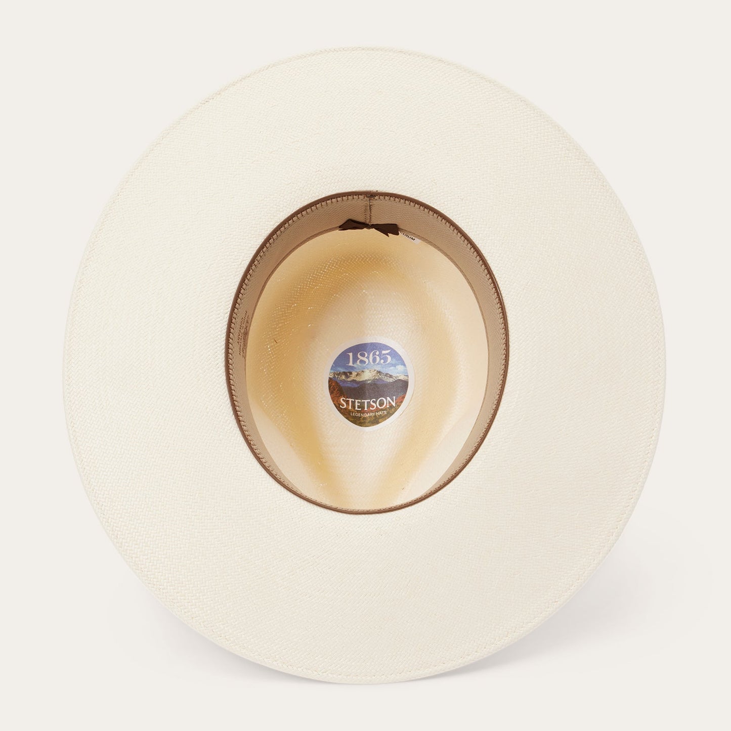 JW Marshall Straw Flat Brim Hat | Stetson Natural