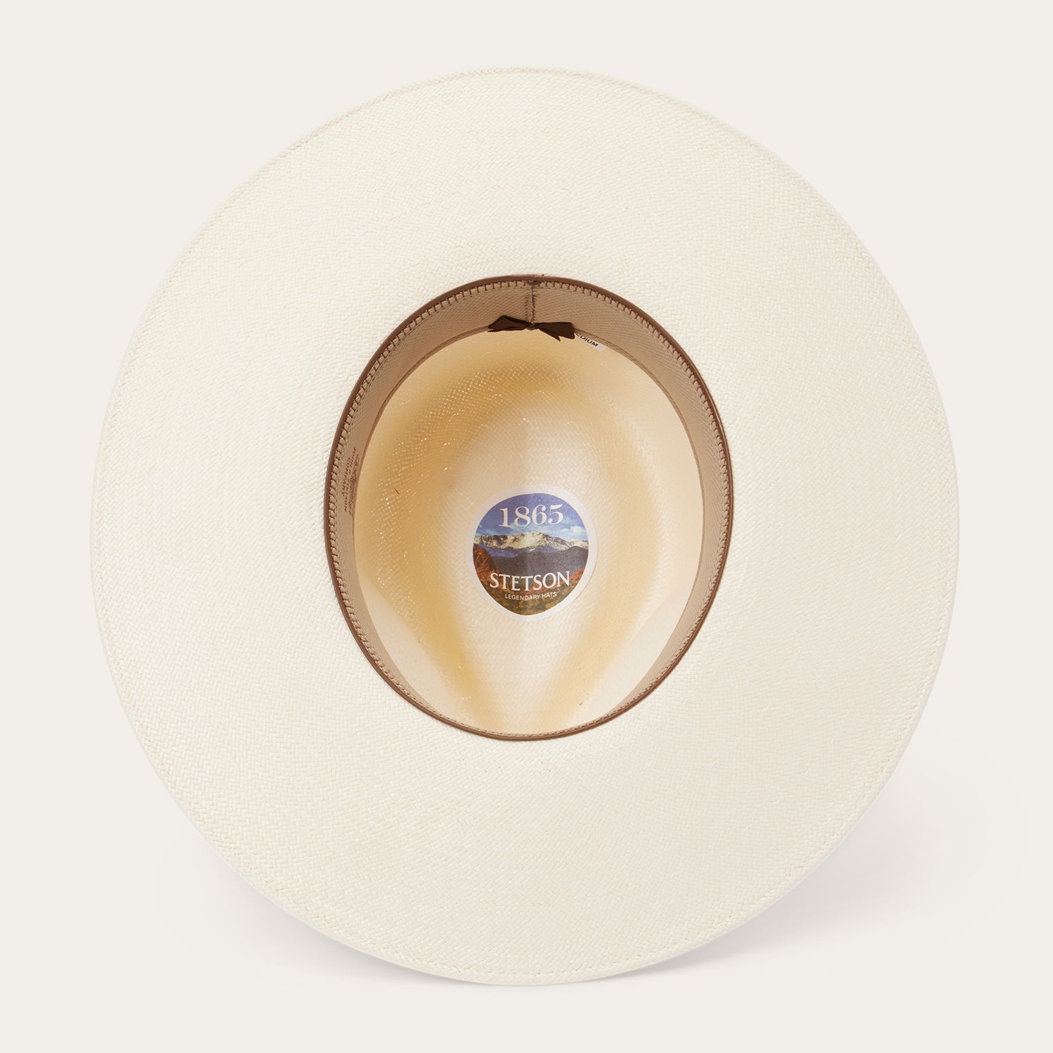 JW Marshall Straw Flat Brim Hat | Stetson Natural